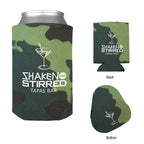 Bargain Jr Kan-Tastic Can Cooler, 12 oz - Green Camo - Silk Screen