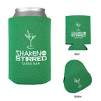 Bargain Jr Kan-Tastic Can Cooler, 12 oz - Kelly Green - Silk Screen