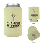 Bargain Jr Kan-Tastic Can Cooler, 12 oz - Khaki - Silk Screen