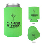 Bargain Jr Kan-Tastic Can Cooler, 12 oz - Lime Green - Silk Screen