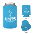 Bargain Jr Kan-Tastic Can Cooler, 12 oz - Neon Blue - Silk Screen