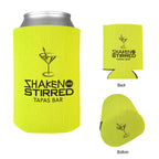 Bargain Jr Kan-Tastic Can Cooler, 12 oz - Yellow - Silk Screen