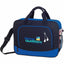 Barracuda Business Briefcase with Earbud Port - Black w/Blue Trim - Front