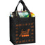 Basic Non-Woven Grocery Tote, 12 x 10.5 Inches Full Color - Black - Front