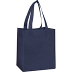 Basic Non-Woven Grocery Tote, 12 x 10.5 Inches Full Color - Navy - Photo 2