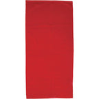 Basic Weight Cotton Beach Towel in Colors, 30 x 60 Inches - Red - Front