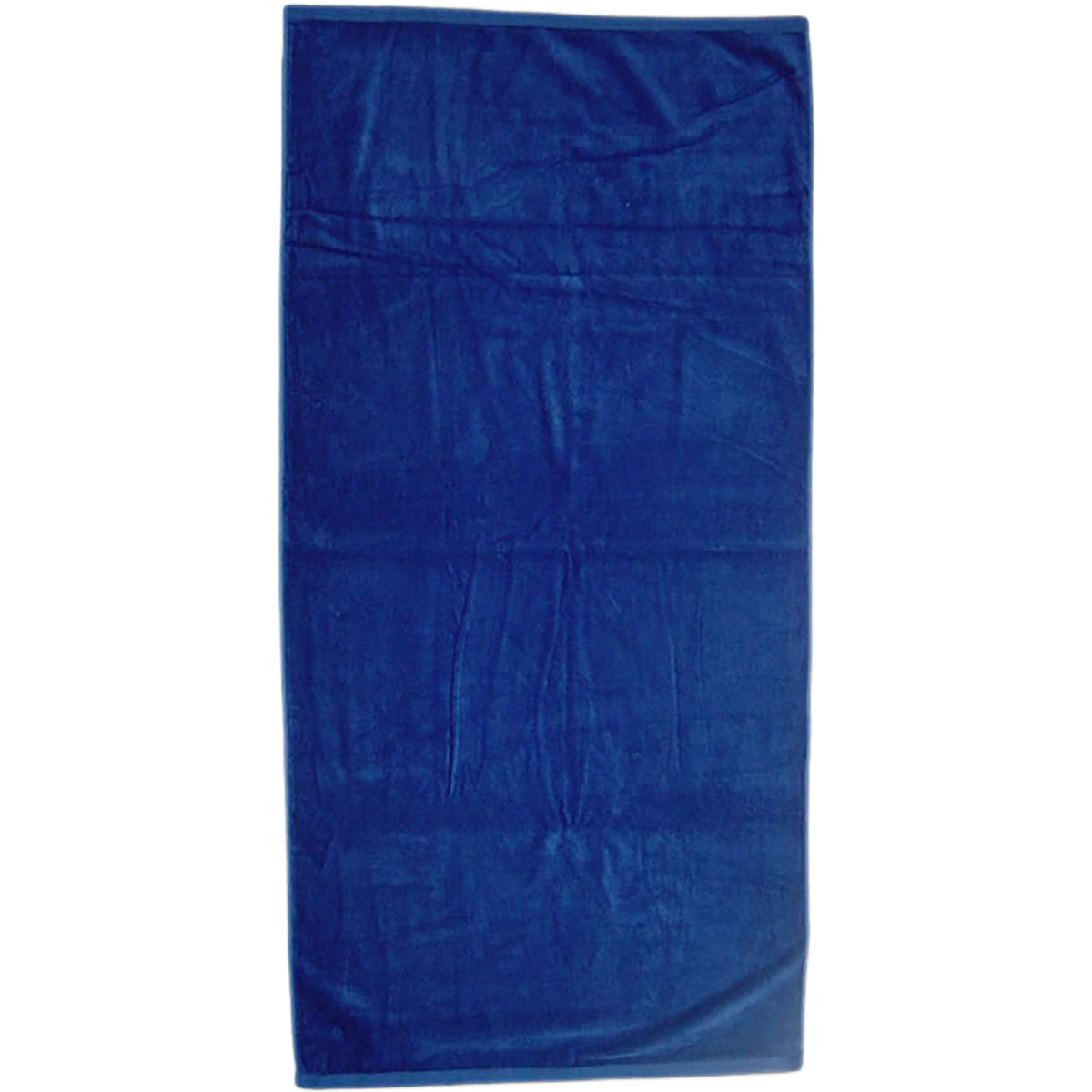 Basic Weight Cotton Beach Towel in Colors, 30 x 60 Inches - Royal - Front
