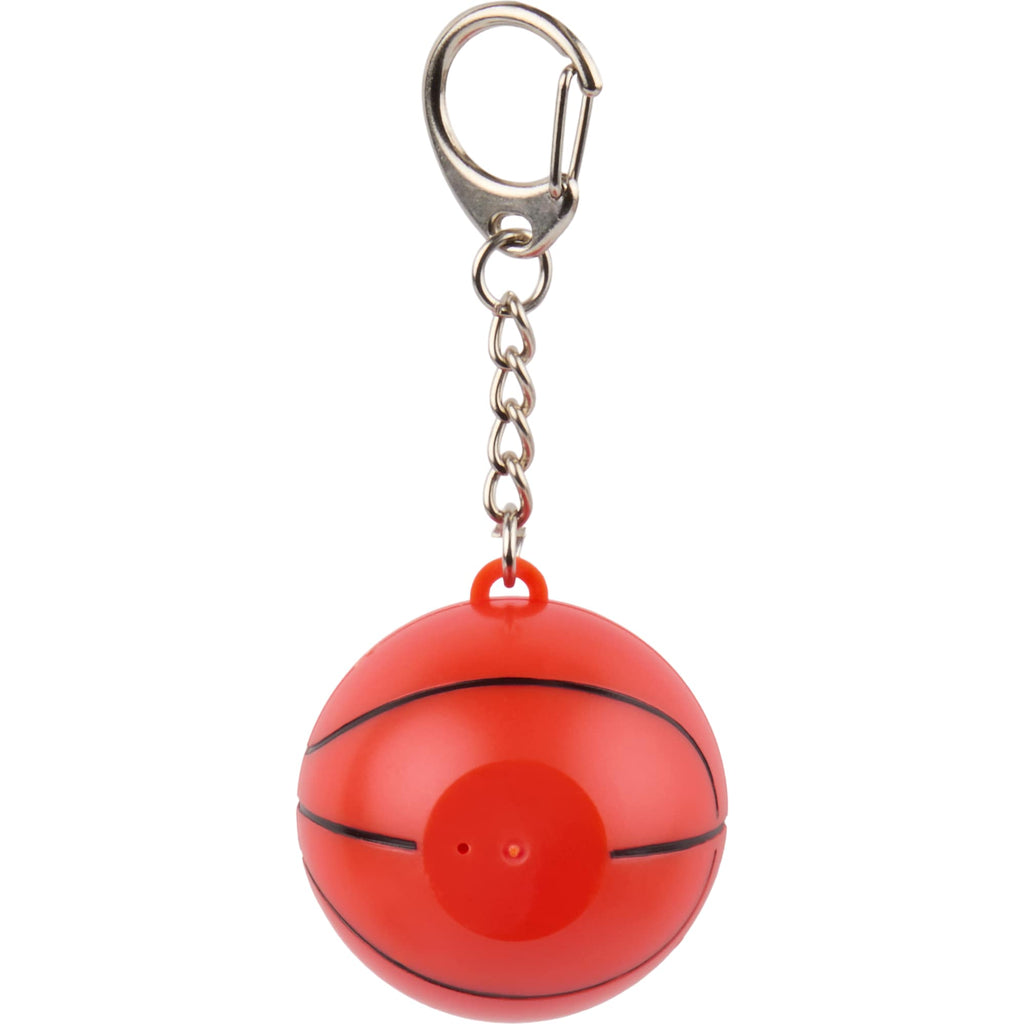 Basketball Lip Balm Keychain with SPF 15 - Orange - Back