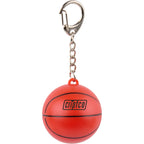 Basketball Lip Balm Keychain with SPF 15 - Orange - Front