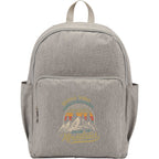 Baye Recycled Laptop Backpack, 15 Inch Embroidery - Gray - Front