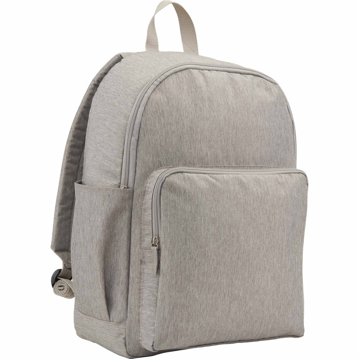 Baye Recycled Laptop Backpack, 15 Inch Embroidery - Gray - Right Angle 2