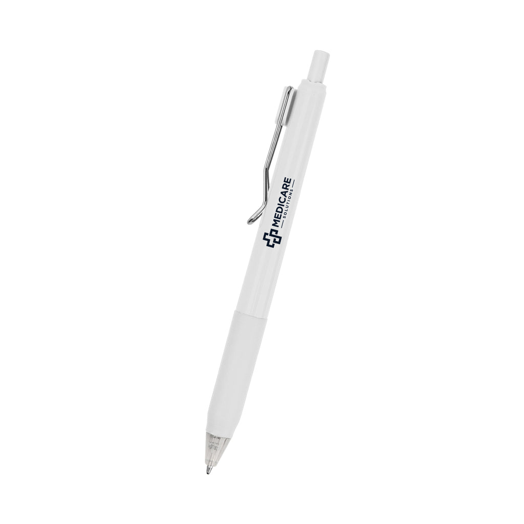 Baylee Pen in Recycled ABS - White - Silk Screen