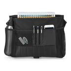 Baylor Laptop Messenger Bag with Trolley Strap - Black - View 3