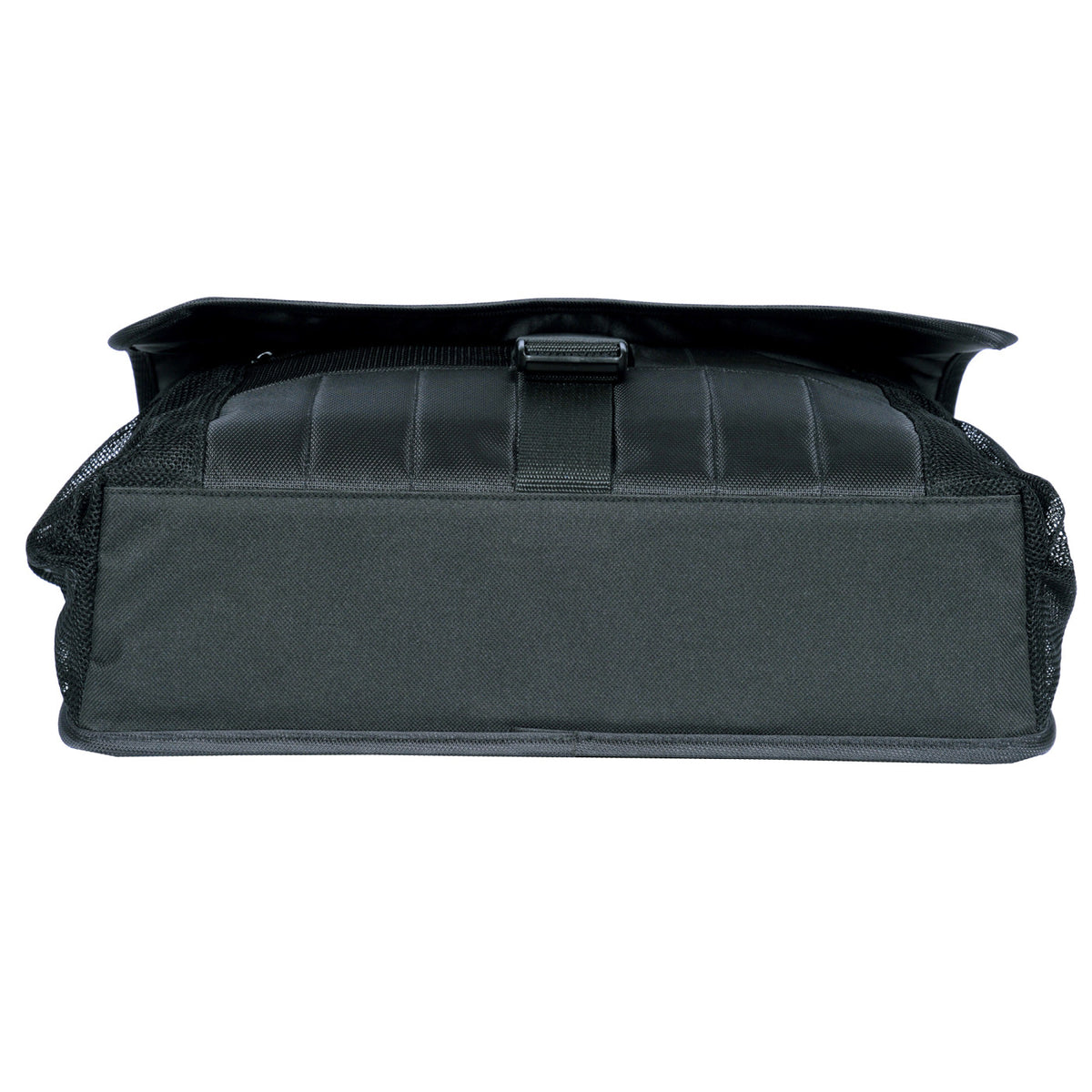 Baylor Laptop Messenger Bag with Trolley Strap - Black - View 7