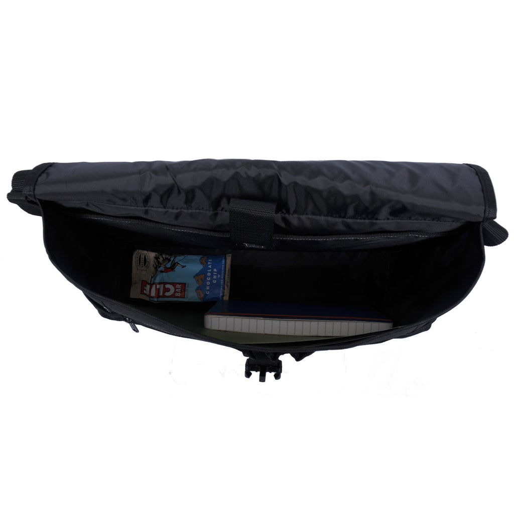 Baylor Laptop Messenger Bag with Trolley Strap Embroidery - Black - View 5