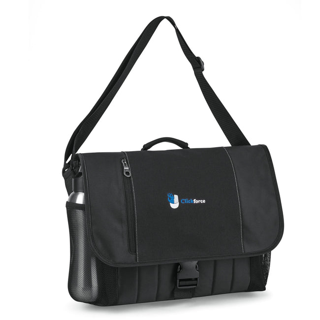 Baylor Laptop Messenger Bag with Trolley Strap Transfer