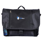 Baylor Laptop Messenger Bag with Trolley Strap Transfer - Black - View 8