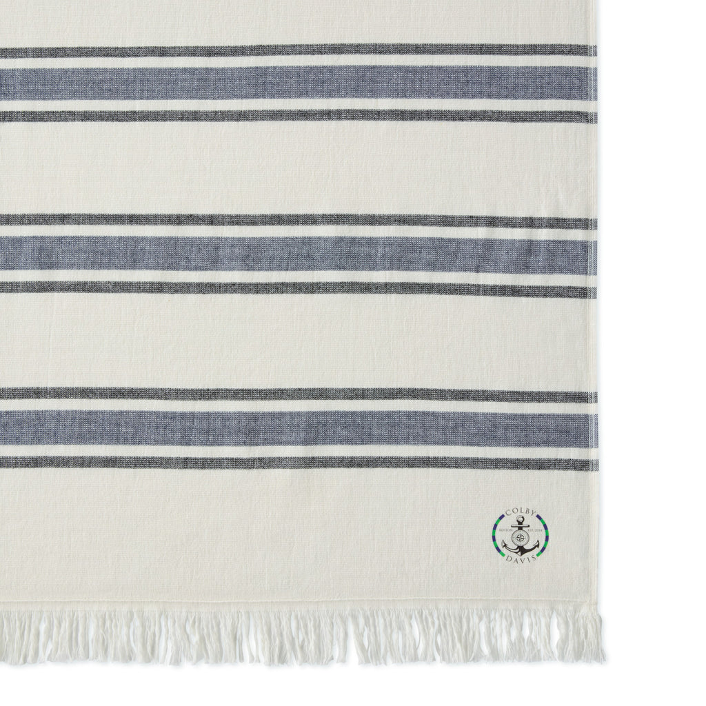 Bayside Boat Bag and Oversized Resort Towel Set Embroidery - Bayside Stripe - View 5