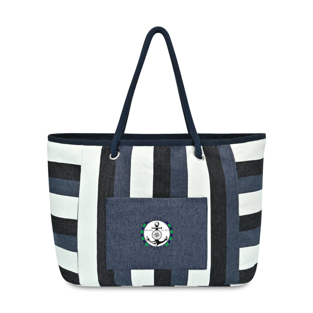 Bayside Boat Bag and Oversized Resort Towel Set Transfer - Bayside Stripe - View 2