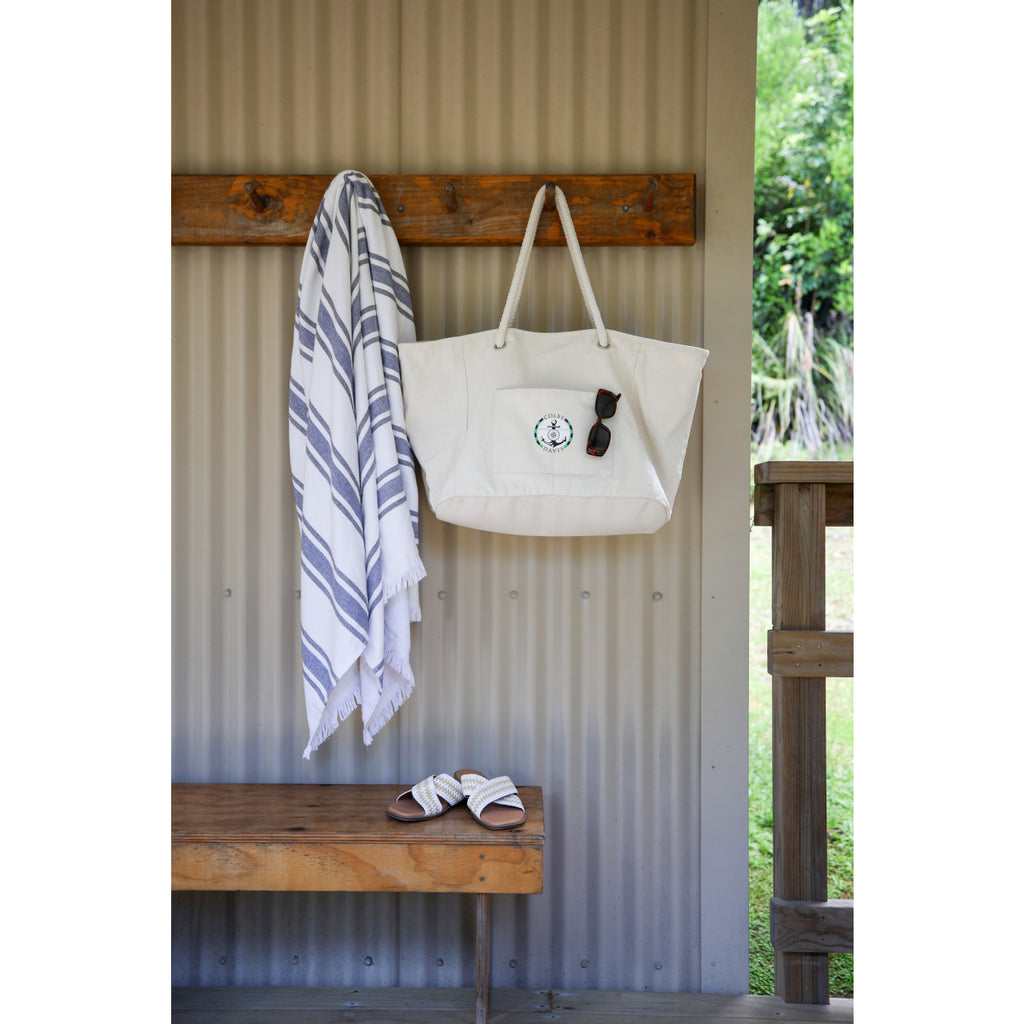 Bayside Boat Bag and Oversized Resort Towel Set Transfer - Natural - View 6