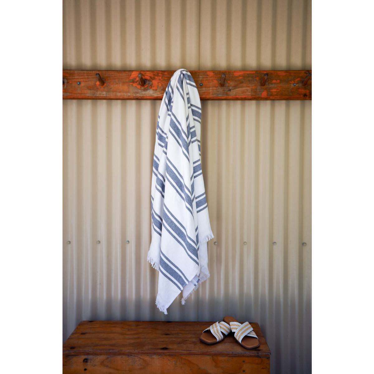 Bayside Oversized Cotton Towel, 60 x 60 Inches Embroidery - Bayside Beach Towel - View 4