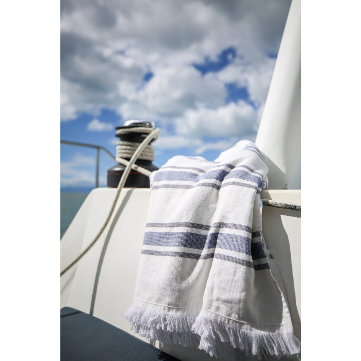 Bayside Oversized Cotton Towel, 60 x 60 Inches Transfer - Bayside Beach Towel - View 5