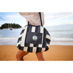 Bayside Recycled Cotton Boat Bag with Rope Handles Embroidery - Bayside Stripe - View 4