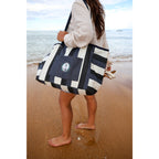 Bayside Recycled Cotton Boat Bag with Rope Handles Transfer - Bayside Stripe - View 6