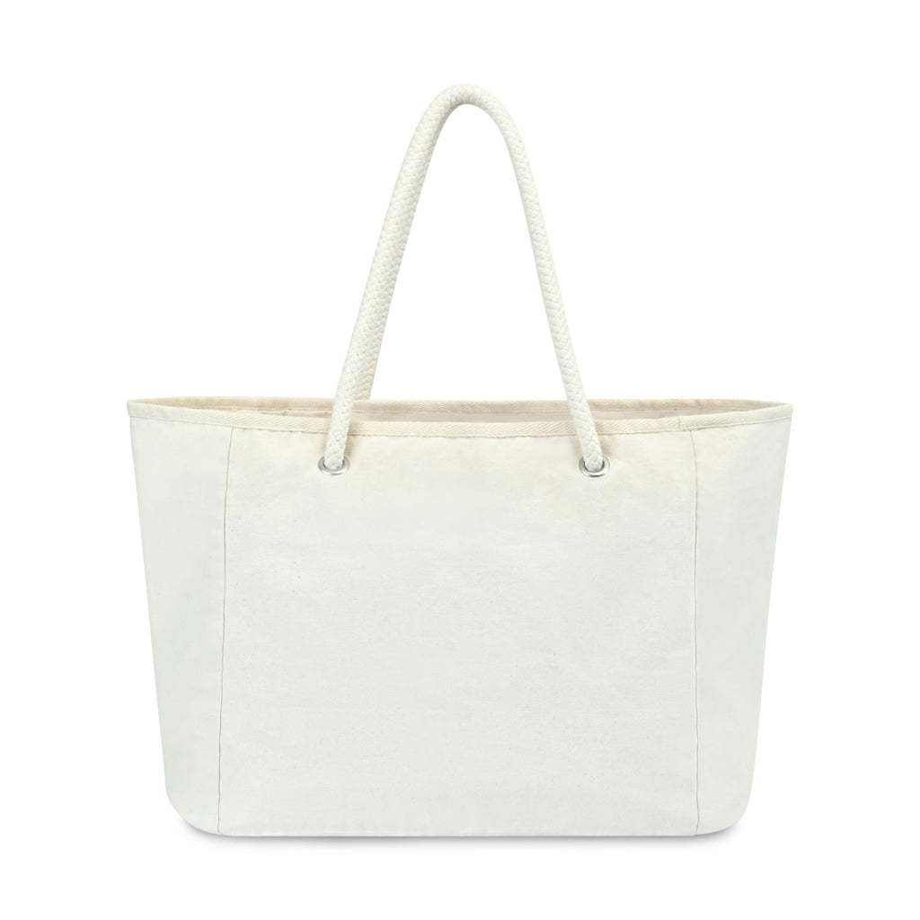 Bayside Recycled Cotton Boat Bag with Rope Handles Transfer - Natural - View 3