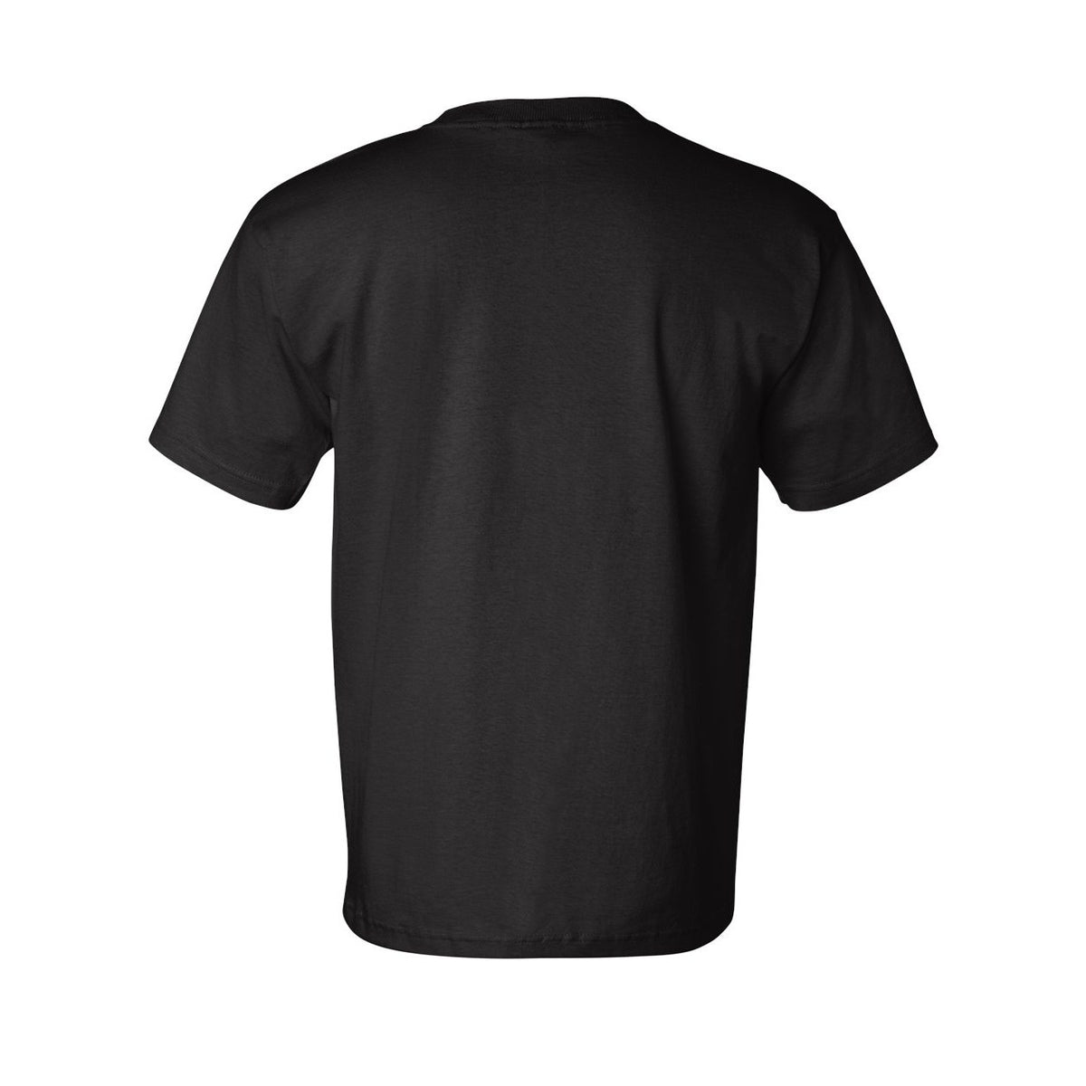 Bayside Unisex USA-Made Pocket T-Shirt - Black - Back