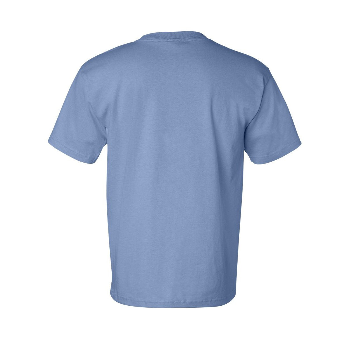 Bayside Unisex USA-Made Pocket T-Shirt - Carolina Blue - Back