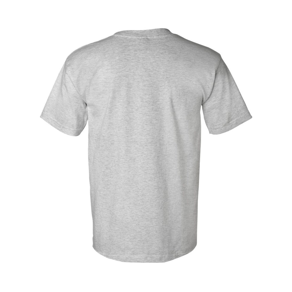 Bayside Unisex USA-Made Pocket T-Shirt - Dark Ash - Back