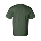 Bayside Unisex USA-Made Pocket T-Shirt - Forest Green - Back
