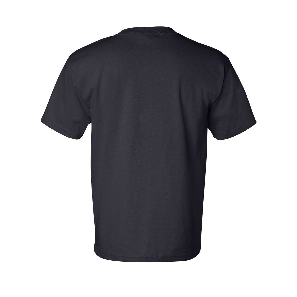 Bayside Unisex USA-Made Pocket T-Shirt - Navy - Back