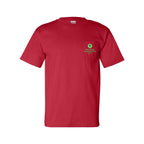 Bayside Unisex USA-Made Pocket T-Shirt - Red - Front