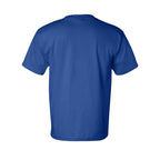 Bayside Unisex USA-Made Pocket T-Shirt - Royal Blue - Back