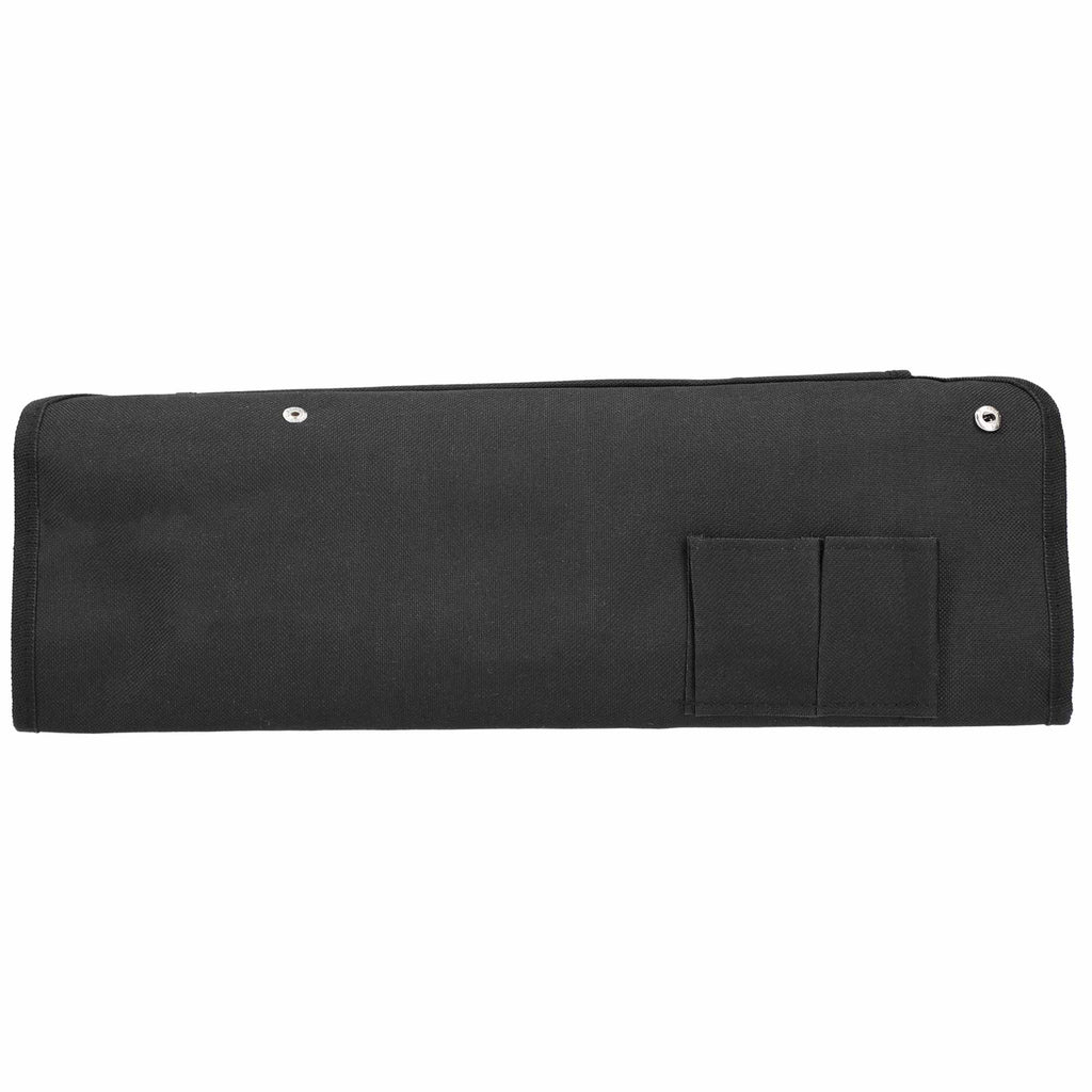 BBQ Apron and Grill Tool Set, 7 Pieces - Black - Back