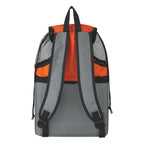 Beach Backpack with Built-In Cooler - Orange - Back