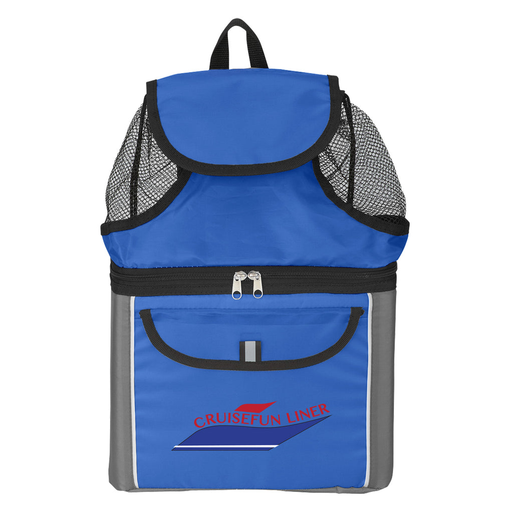 Beach Backpack with Built-In Cooler - Royal Blue - Colorbrite