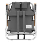 Beach Chair, Portable - Gray - Closed