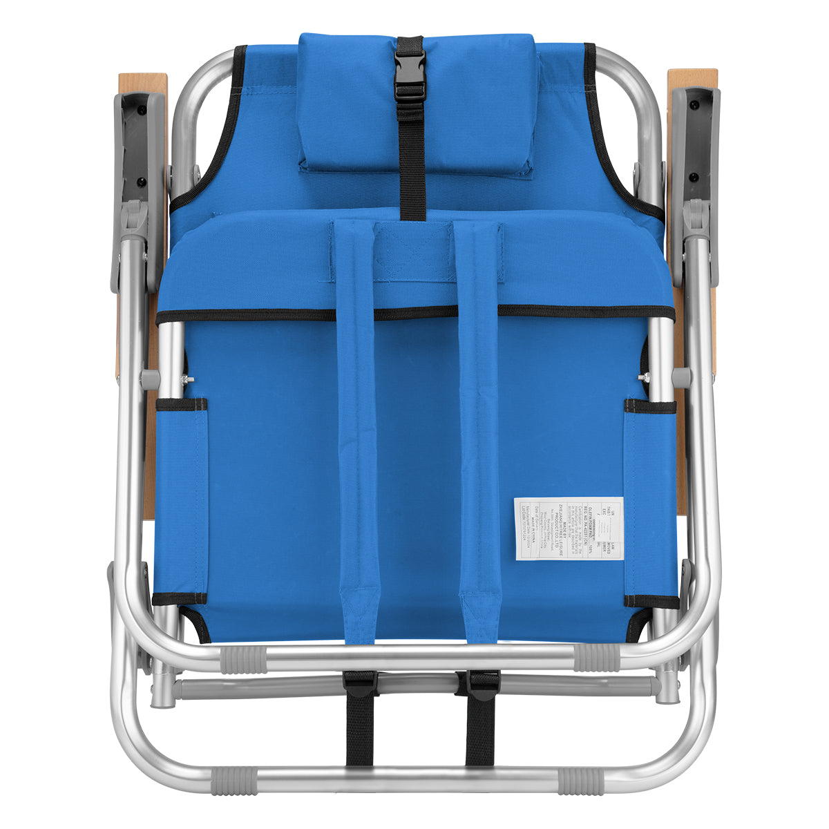 Beach Chair, Portable - Royal Blue - Closed
