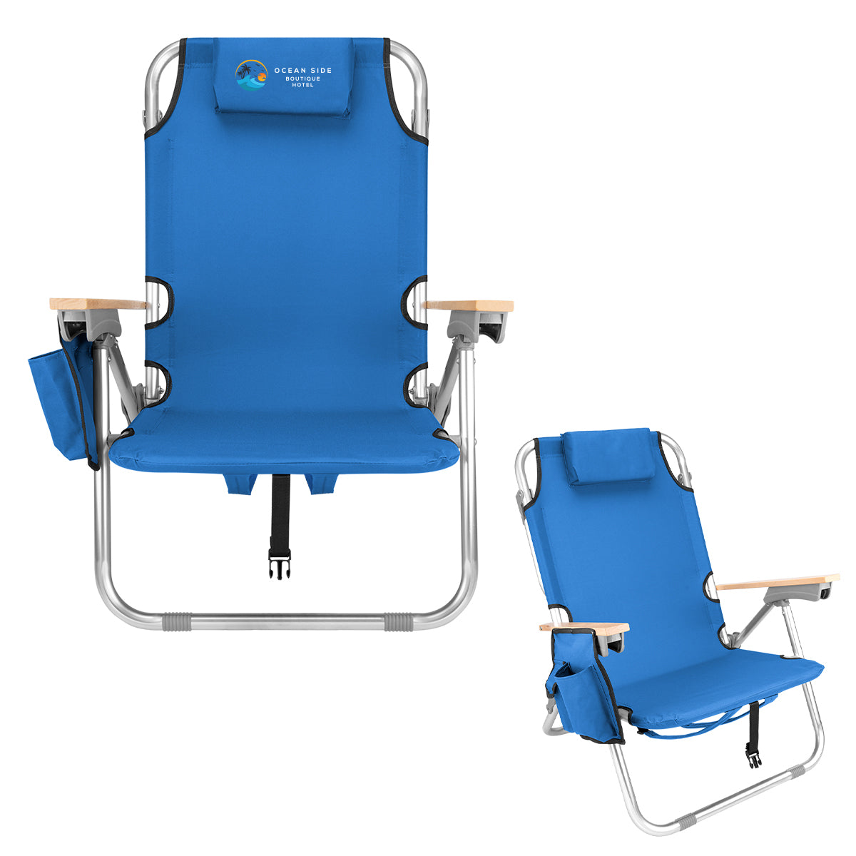 Beach Chair, Portable - Royal Blue - Colorbrite