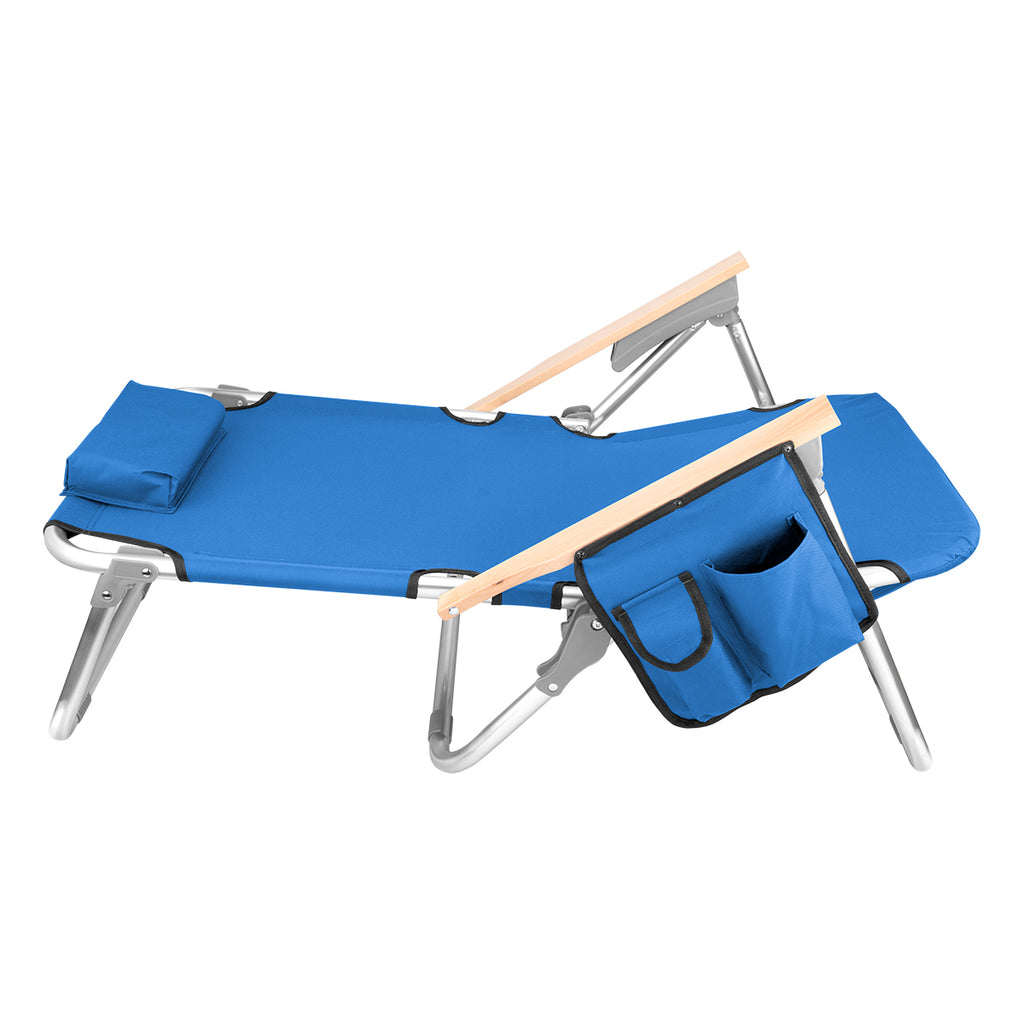 Beach Chair, Portable - Royal Blue - Flat