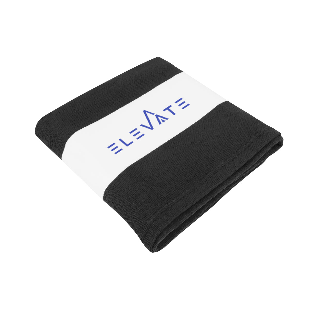 Beach Towel in Microfiber Embroidery - Black - Silk Screen