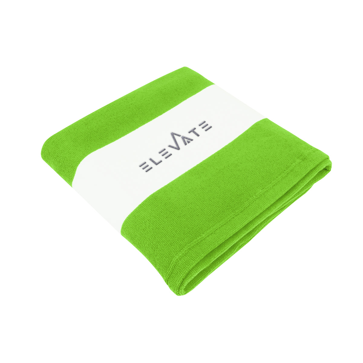 Beach Towel in Microfiber Embroidery - Green - Embroidery