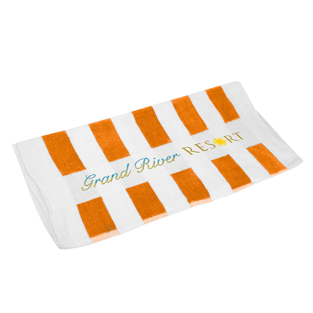 Beach Towel, Seaside - Orange - Colorbrite