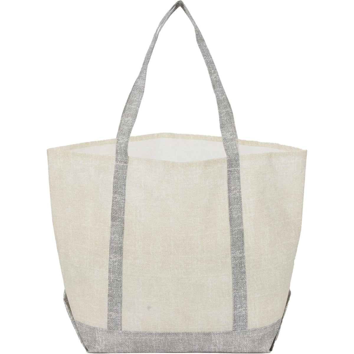 Beacon Recycled All Purpose Tote with Linen Look - Gray - Back