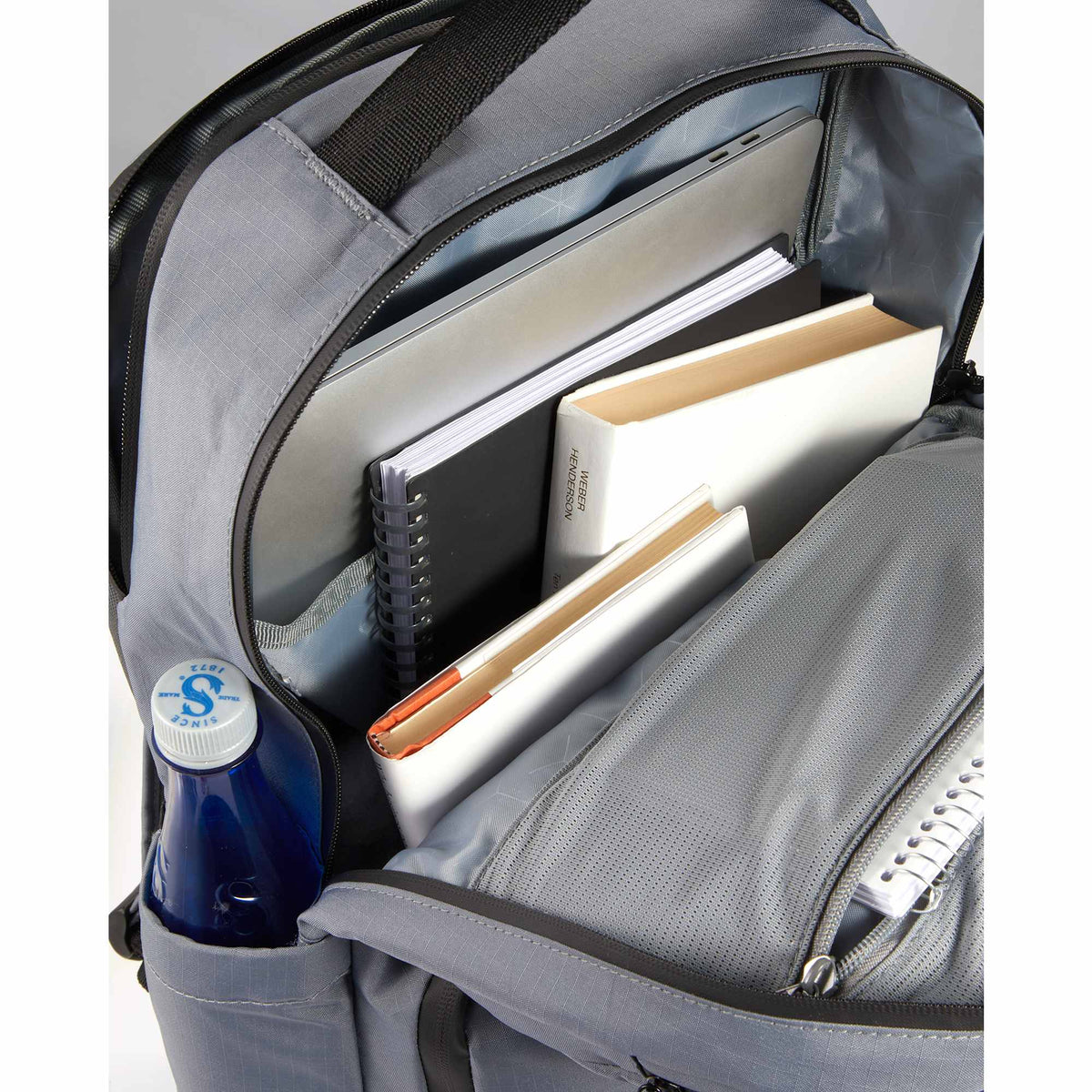 Beacon Ripstop Laptop Backpack in Recycled PET, 15 Inch - Gray - Detail 2