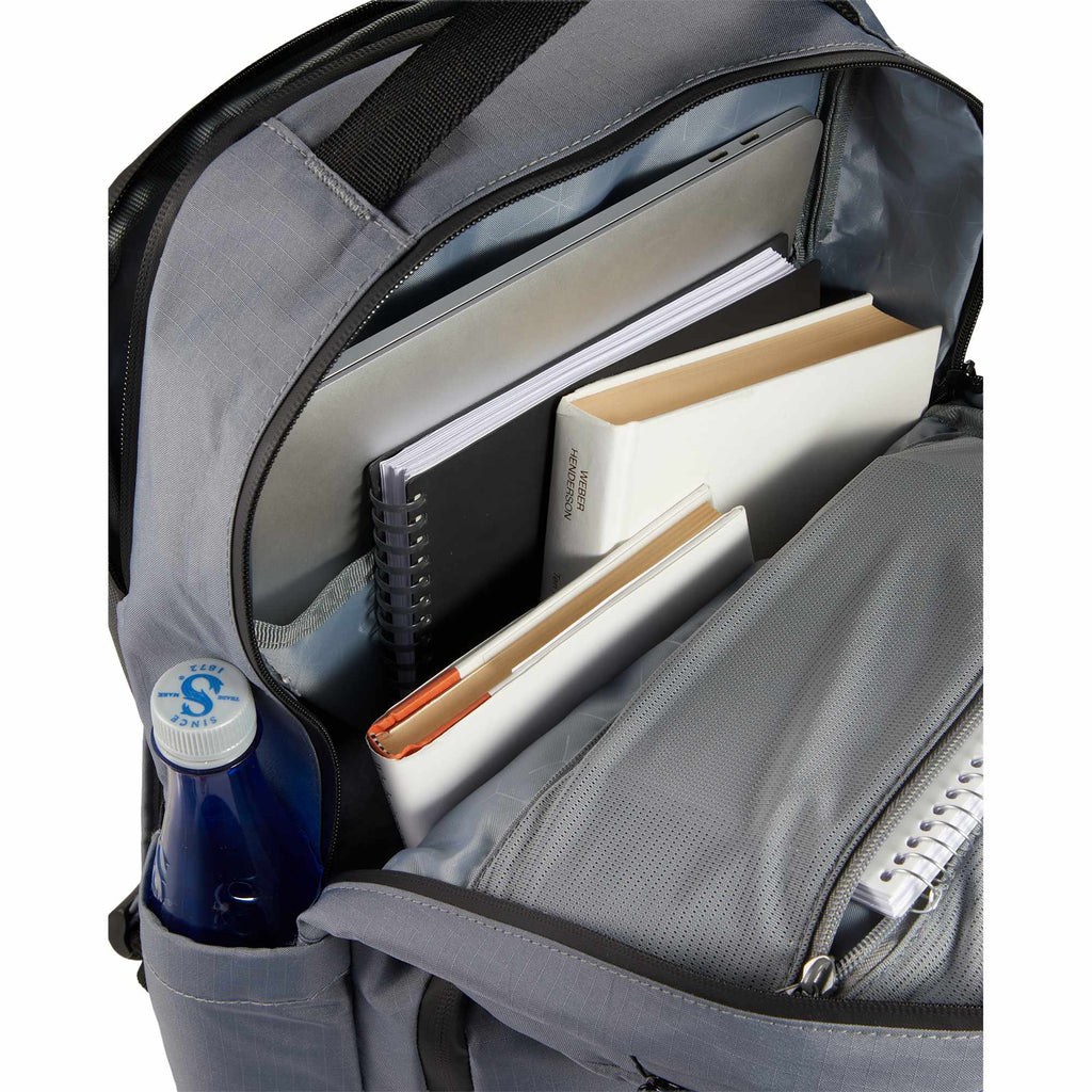 Beacon Ripstop Laptop Backpack in Recycled PET, 15 Inch - Gray - Detail 3