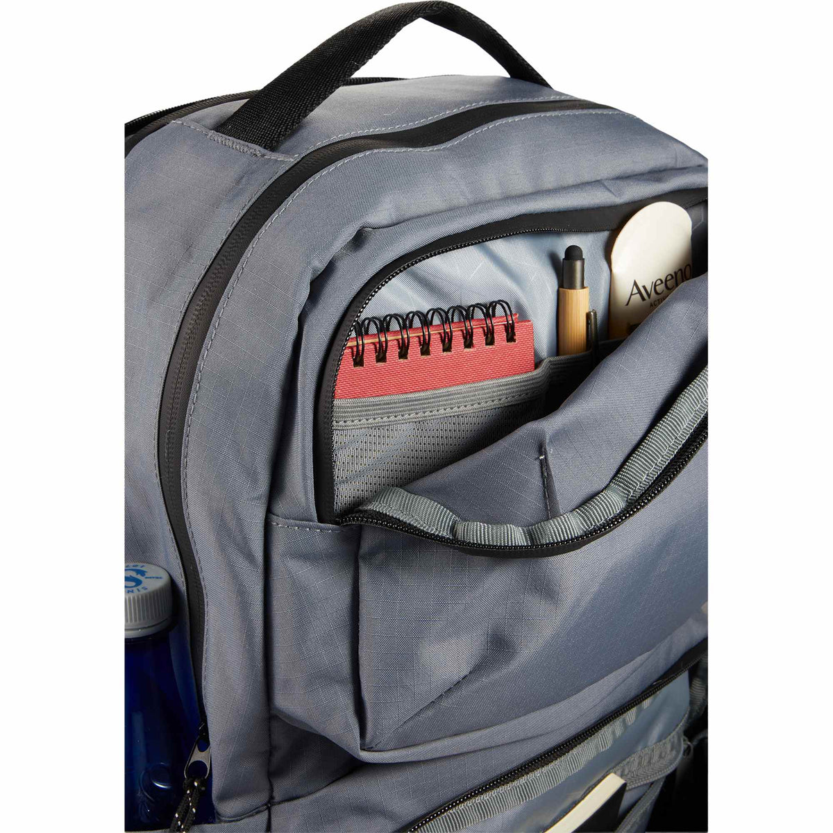 Beacon Ripstop Laptop Backpack in Recycled PET, 15 Inch Transfer - Gray - Detail 4